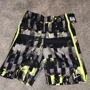 New $38 Boys lined swim trunk board swimming pool ocean beach shorts XL youth